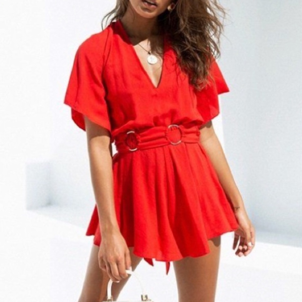 Sabo skirt romper with belt